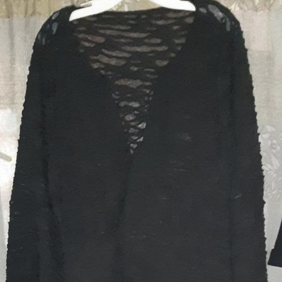 Lace Up Trumpet Sleeve Dress - Picture 3 of 4